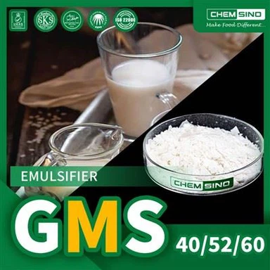 Ευρεία χρήση Glycerol Monostearate GMS 60 Powder Αρ. CAS31566-31-1
